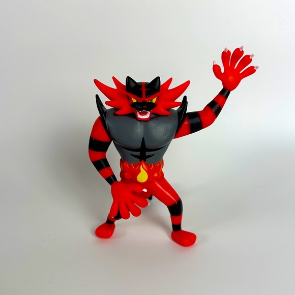 Pokemon Incineroar‎ Battle Feature Figure 2018 Wicked Cool Toys RARE Toy - Picture 1 of 5
